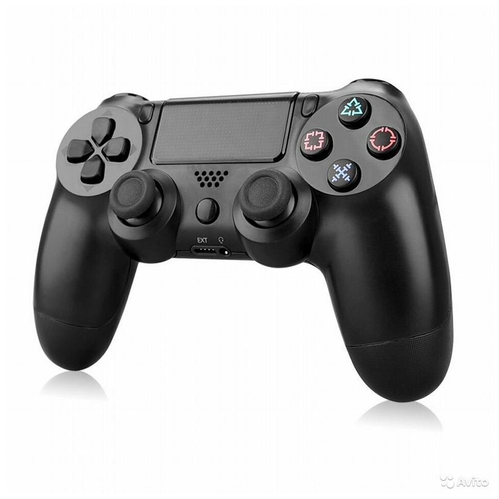 Беспроводной Bluetooth геймпад для PS4 контроллер подходит для IOS Android PS4 PC черный