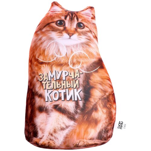 игрушка антистресс котик 7321127 Игрушка-антистресс mni mnu Котик 7321127, 37 см, рыжий