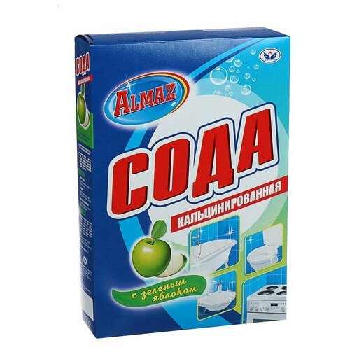 Сода кальцинированная Almaz, зеленое яблоко, 600 гр./В упаковке шт: 1