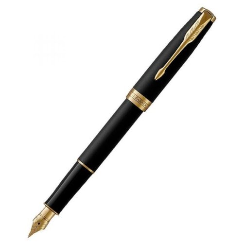 Parker Sonnet Core - Matte Black GT, перьевая ручка, F, BL