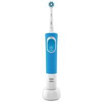 Аккумуляторная Электрическая Зубная Щетка Oral-B Vitality 100 От Braun, 1 Синяя Ручка, 1 Насадка CrossAction