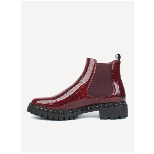 фото Ботинки rieker женские демисезонные, размер 38, цвет бордовый, артикул 93854-35