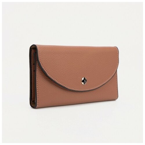 фото Кошелёк на кнопке, цвет бежевый gorodok