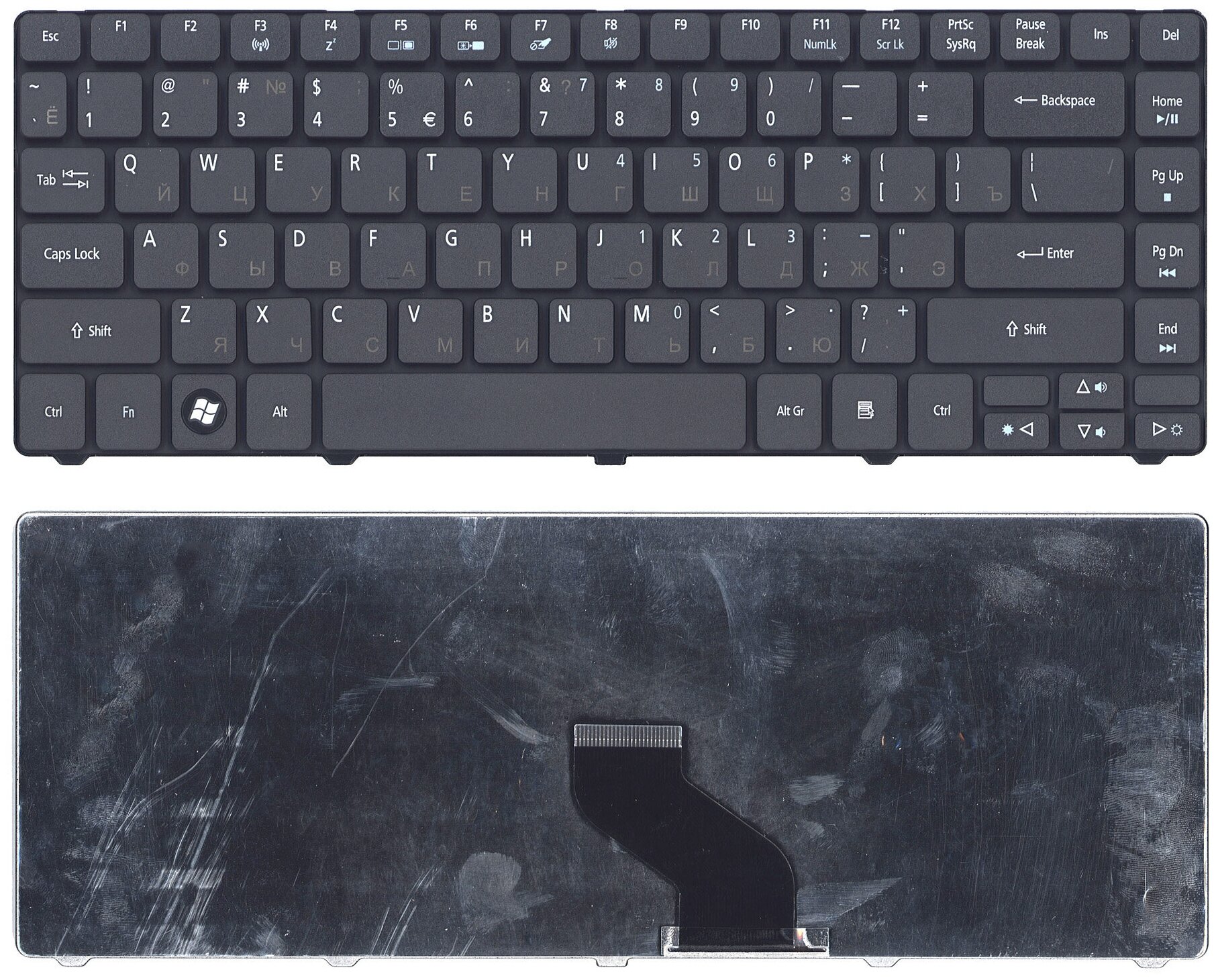 Клавиатура для ноутбука Acer Aspire Timeline 3410 3410T 3410G 4741 3810 черная матовая