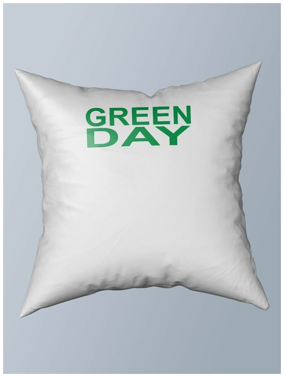 Подушка с принтом музыка Green day (Green day грин дей грин дэй) - 31159