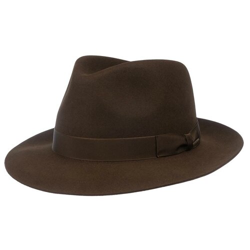 Шляпа STETSON, размер 61, коричневый шляпа федора stetson подкладка размер 59 зеленый