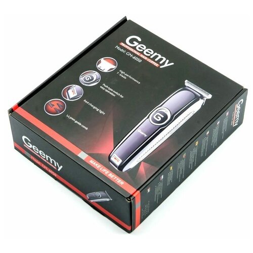Машинка для стрижки волос Professional Hair Clipper GEEMY арт GM-6050 черно-серый 82600₽