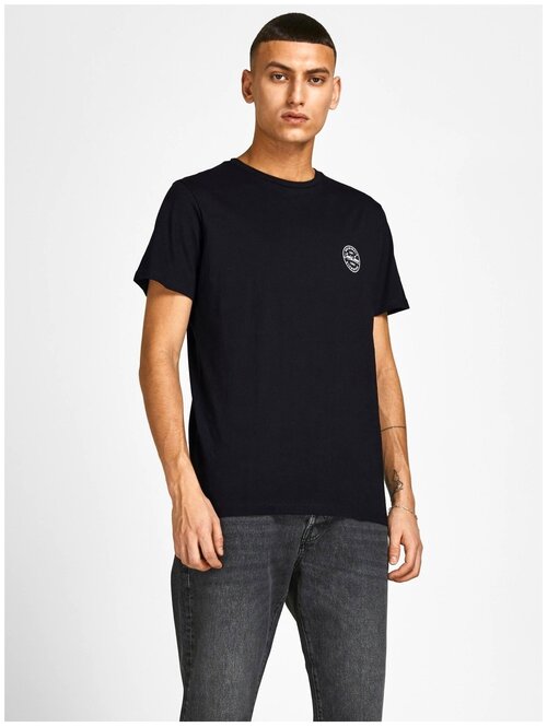 Футболка Jack & Jones, размер 46/S, черный