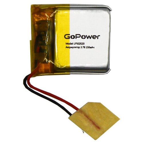 Аккумулятор литий-полимерный / Li-Pol GoPower LP502020 3.7V 150mAh new nt16h pl3782117p 2p dec 10000mah li polymer rechargeable laptop battery