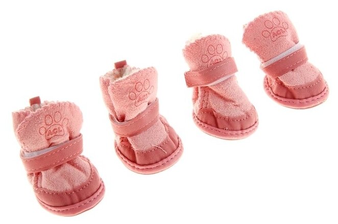 Ботинки Элеганс, набор 4 шт, размер 5 (подошва 6,2 х 5 см) розовые - фотография № 1