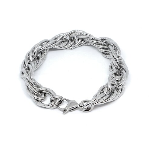 фото Браслет ruby-ruby, размер 21 см, размер m, серебряный