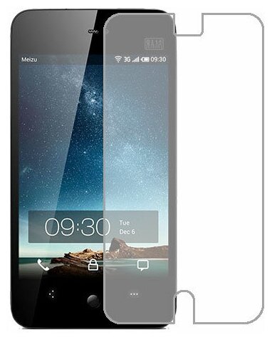 Meizu MX 4-core защитный экран Гидрогель Прозрачный (Силикон) 1 штука