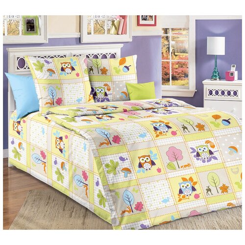 Простынь на резинке поплин 120x60х10, в детскую кроватку доррис