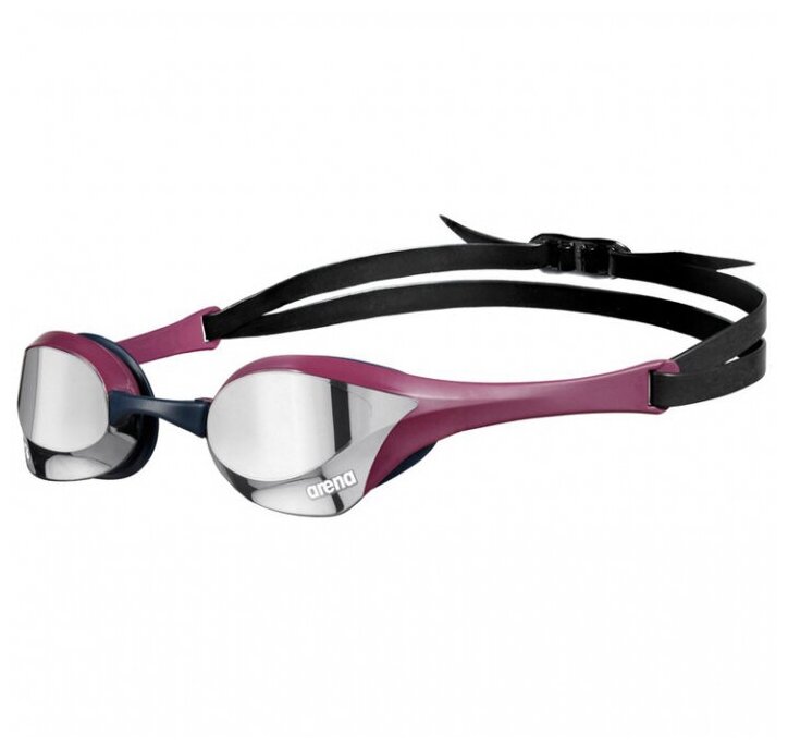 Очки для плавания Arena Cobra Ultra Swipe Mirror Professional, серо-бордовые
