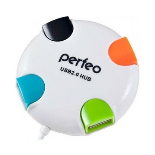 Perfeo Концентратор USB 30 Perfeo PF-VI-H020 белый 4 x USB 20 белый 57100₽