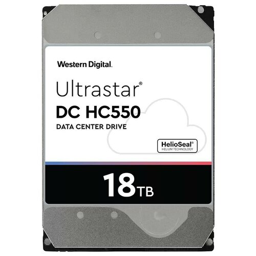 Жёсткий диск 18Tb SAS WD Ultrastar HC550 (0F38353/0F38362) (WUH721818AL5204) жесткий диск 12tb sas 12gb s western digital 0f29532 huh721212al5204 3 5 ultrastar he12 7200rpm 256mb 512e bulk