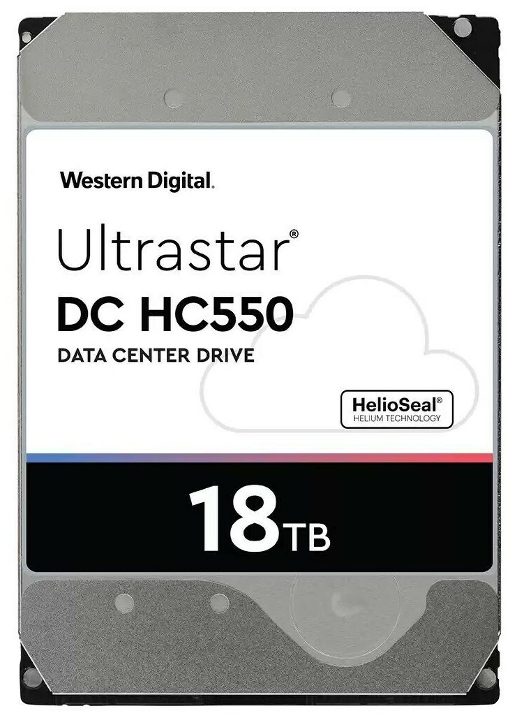 Western Digital Жесткий диск WD Original SAS 3.0 18Tb 0F38353 WUH721818AL5204 Ultrastar DC HC550 (7200rpm) 512Mb 3.5"