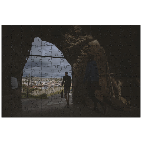 фото Магнитный пазл 27x18см."тбилиси, грузия, человек" на холодильник lotsprints