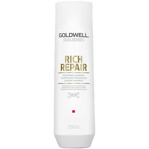 Goldwell шампунь Dualsenses Rich Repair Restoring, 250 мл goldwell dualsenses rich repair восстанавливающий уход за 60 секунд для поврежденных волос 500 мл бутылка