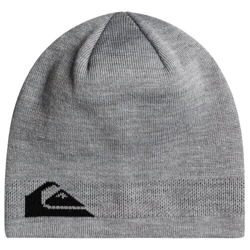 Шапка Quiksilver M&W Beanie, размер one size, серый, черный