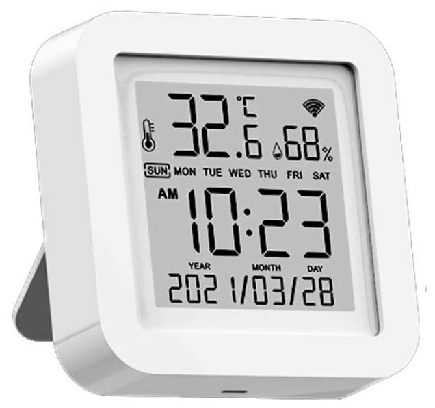 Датчик температуры и влажности WIFI беспроводной LCD экран управление из приложения