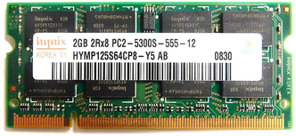 Оперативная память Hynix 2 ГБ DDR2 667 МГц SODIMM CL5 HYMP125S64CP8-Y5