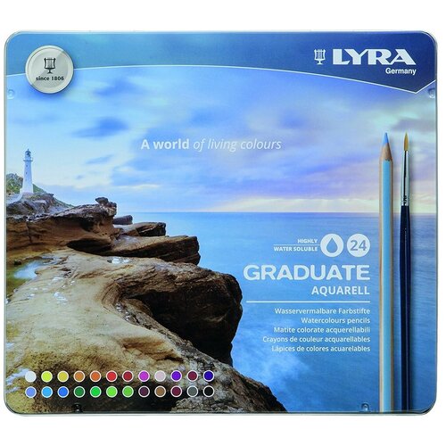 Купить Lyra Набор акварельных карандашей Lyra Graduate Aquarell 24 цв.