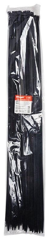 Хомут-стяжка кабельная нейлоновая REXANT 920 x90 черная упаковка 100 