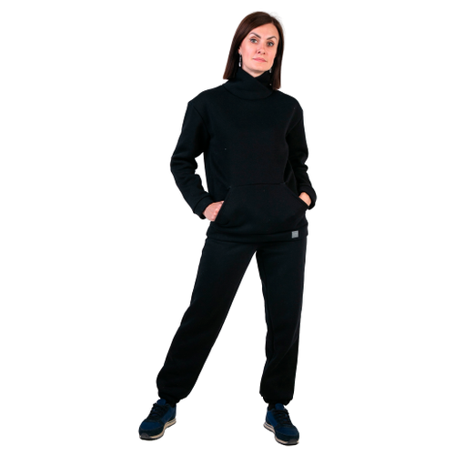 TW21-0544020602 Спортивные брюки с начесом для взрослых, черный (44)