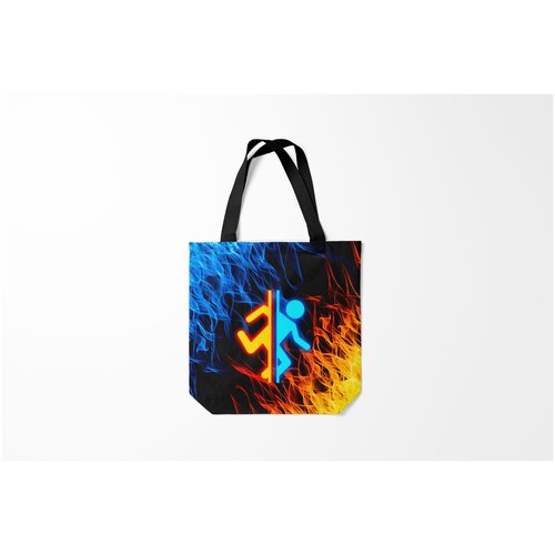 фото Сумка-шоппер / 40х40 см / геймерам / portal burnettie