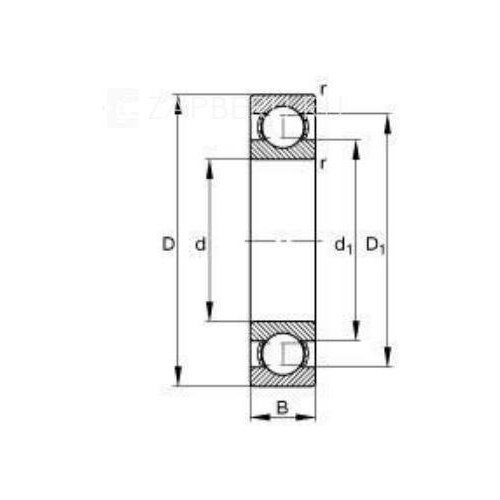 NSK 6908-DDU Подшипник 40/62/12, шариковый