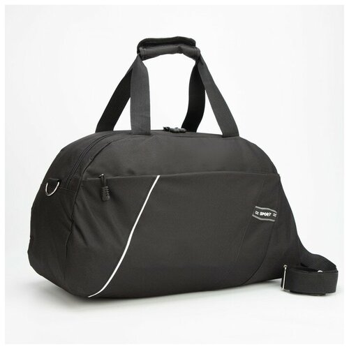 фото Сумка спортивная, отдел на молнии, наружный карман, длинный ремень, цвет чёрный мастер к.