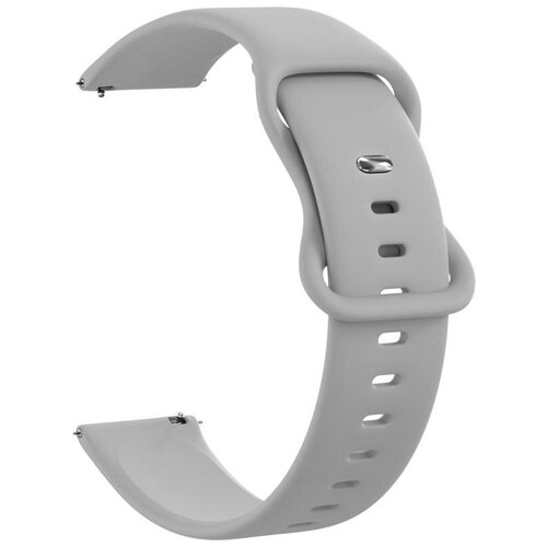 Ремешок силиконовый GSMIN Net 22 для Honor Watch Magic (Светло-серый)