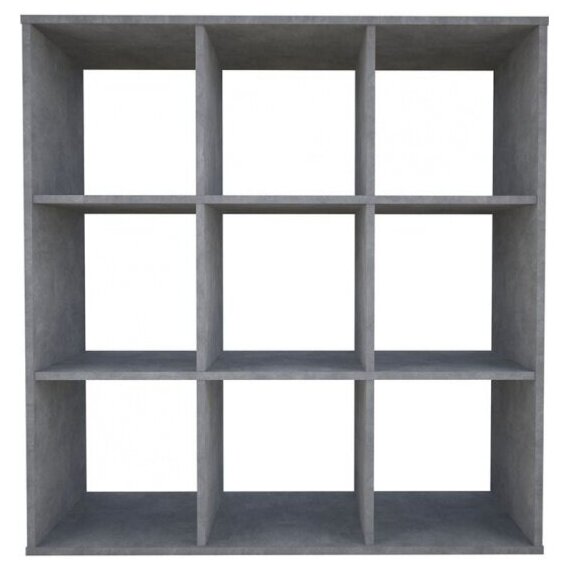 Стеллаж Polini Home Smart Кубический 9 секции, бетон
