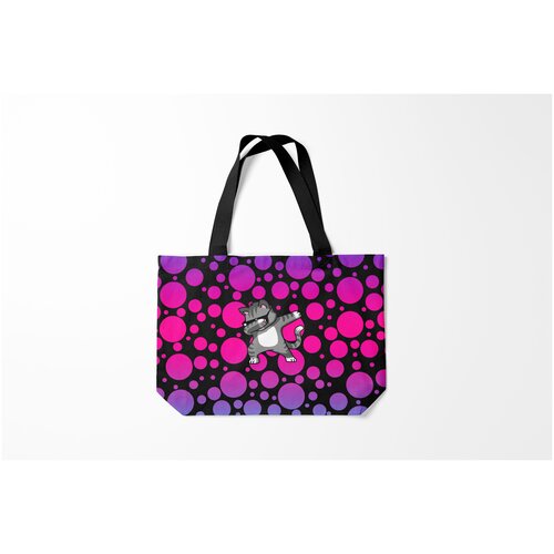 фото Сумка-шоппер / 46х35 см / звери / коты и кошки котэ даб burnettie