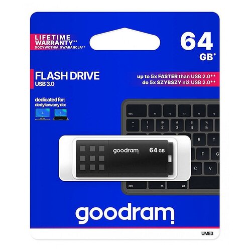 Память USB Flash 64 ГБ Goodram UME3 [UME3-0640K0R11]