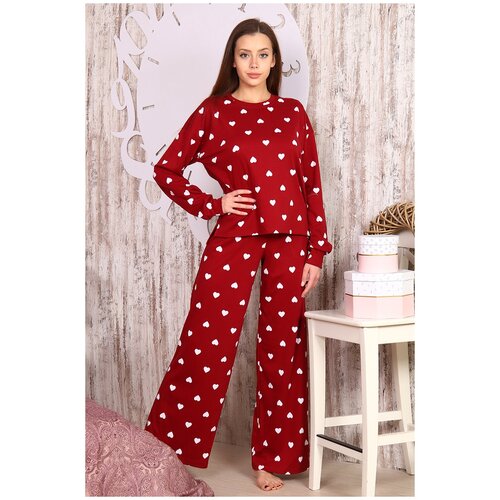Комплект одежды Натали, размер 44, красный костюм натали даффи