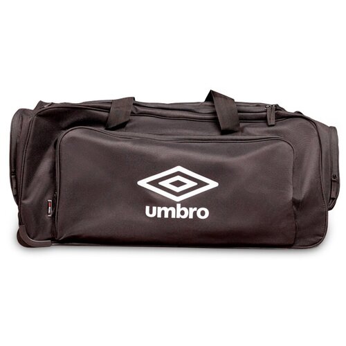 фото Сумка-тележка umbro, 90 л, 37х34х73 см, отделение для обуви, выдвижная ручка, плечевой ремень, черный