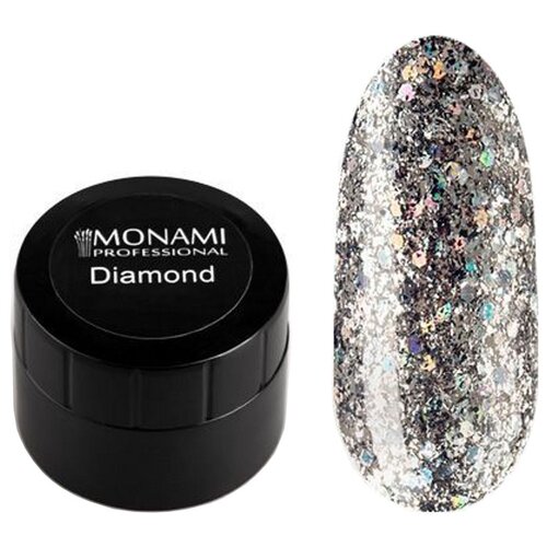 Monami гель-лак для ногтей Diamond, 5 мл, 5 г, Milky Way monami гель лак для ногтей diamond 5 мл 5 г galaxy