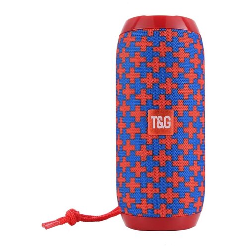 Беспроводная портативная Bluetooth колонка TG-117 красно-синяя 69900₽