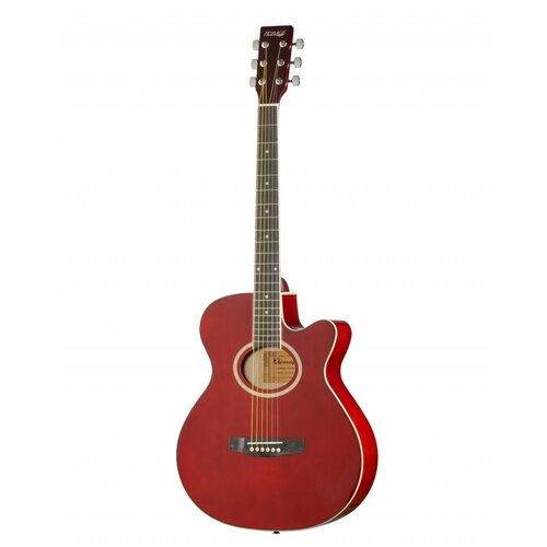 Акустическая гитара HOMAGE LF-401C-R гитара акустическая фолк с вырезом homage