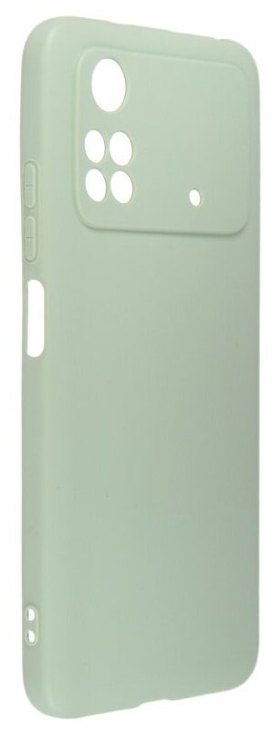 Чехол DF для Poco M4 Pro 4G Silicone Yellow poCase-03 - фото №4
