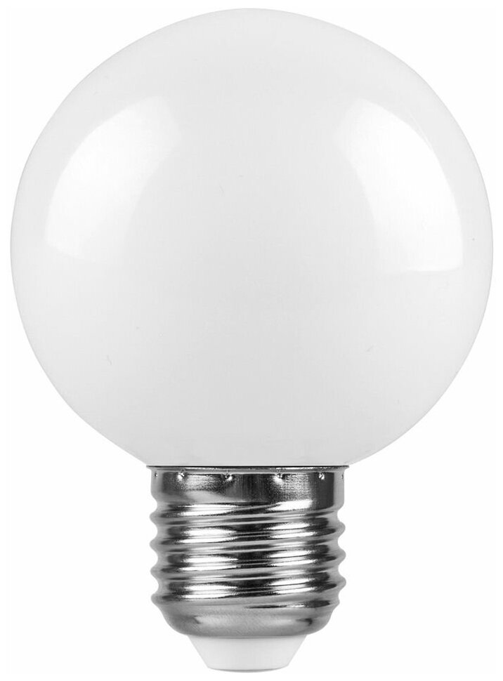 Лампа светодиодная, (3W) 230V E27 2700K G60 матовая, LB-371, комплект 5 шт.