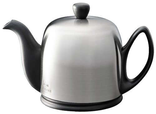 DEGRENNE Заварочный чайник, Salam Black, 700 мл, 0.7 л, черный/серебристый