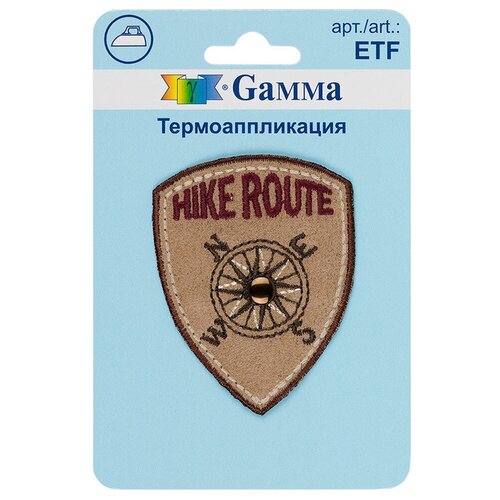 Термоаппликация Gamma Hike Route, № 03, 4,3х5,7 см (ETF) gamma etf термоаппликация 02 1 шт 01 244 мороженое 3 х 6 см