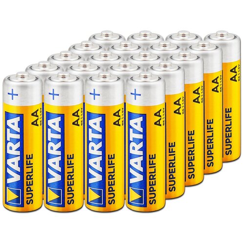 Батарейка солевая AA R6 Varta SuperLife 1.5V, 20 шт