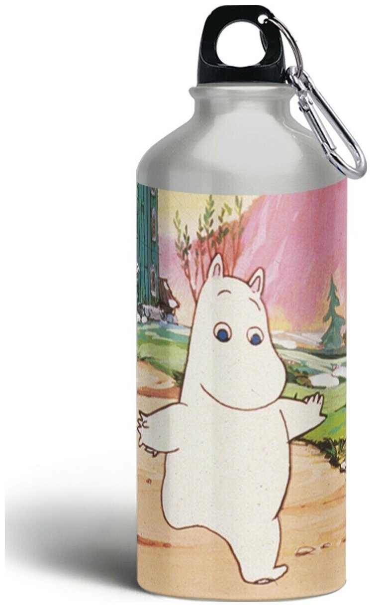 Бутылка спортивная/туристическая фляга мультфильм муми тролль moomin - 6269