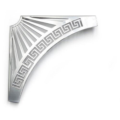 Кронштейн декоративный «Греческий 150», 1 шт. 15х15х2 см. 0,15 Хром