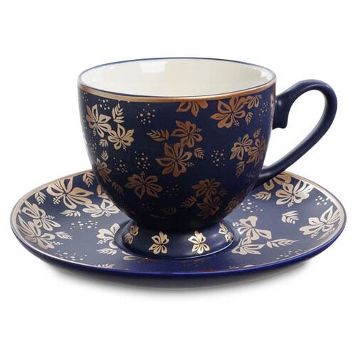 Чашка Элитная 250мл с блюдцем в подарочной коробке ML-18 113-451858