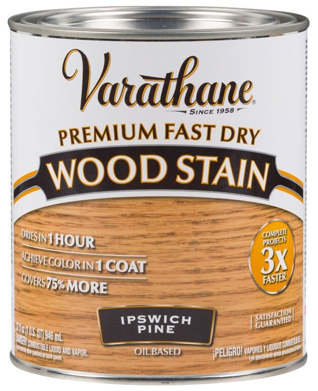 Тонирующее масло Varathane Premium Fast Dry Wood Stain для дерева (Ипсвичская сосна,0,236 л.)